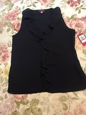 Vince Camuto Ruffle Sleeveless Blouse